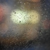 Rain on cab window
