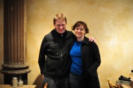 With Jane at breakfast place