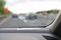 Friendly reminder about which side of the road to drive on.