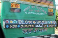 Blow horn, use dipper at night