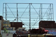 Monkeys on scaffolding