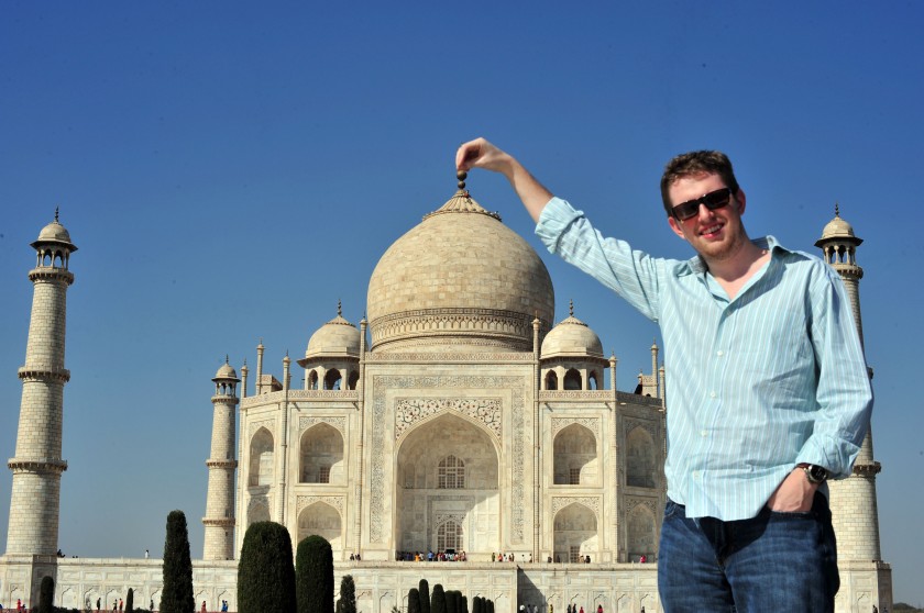 Matt at the Taj Mahal