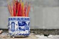 Incense and cigarette