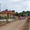 Arriving at the school, all the kids came out