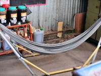 There were hammocks everywhere, I love it