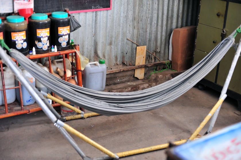 There were hammocks everywhere, I love it