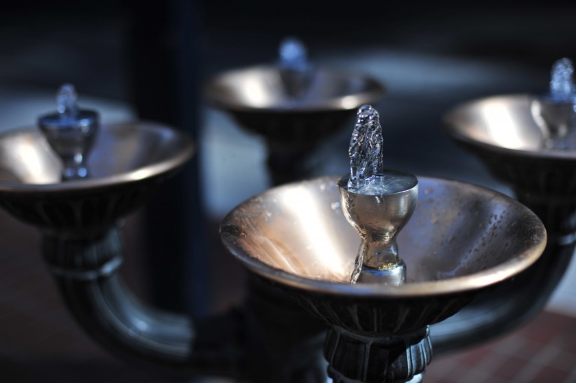 Fountains in Pioneer Square