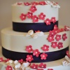 Wedding cake with flowers