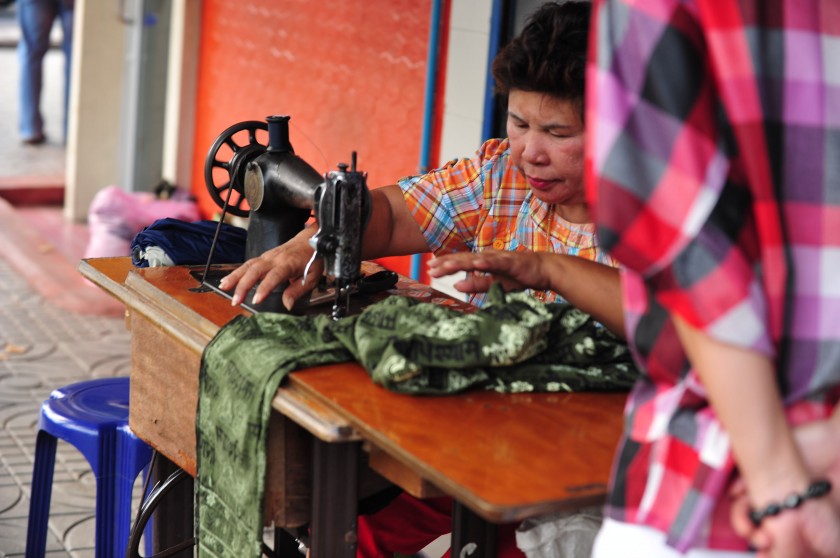Sewing lady