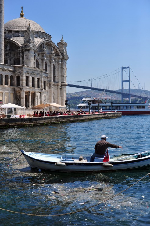 Boat and mosque