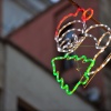 These Santa lights were everywhere!