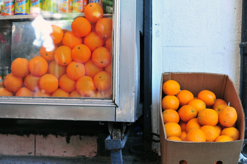 Fake oranges, real oranges