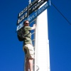I wanted to climb higher but the metal was freezing.