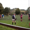 Rugby player misses a ball