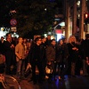 Stuck on the other side of a Critical Mass-like bike thing