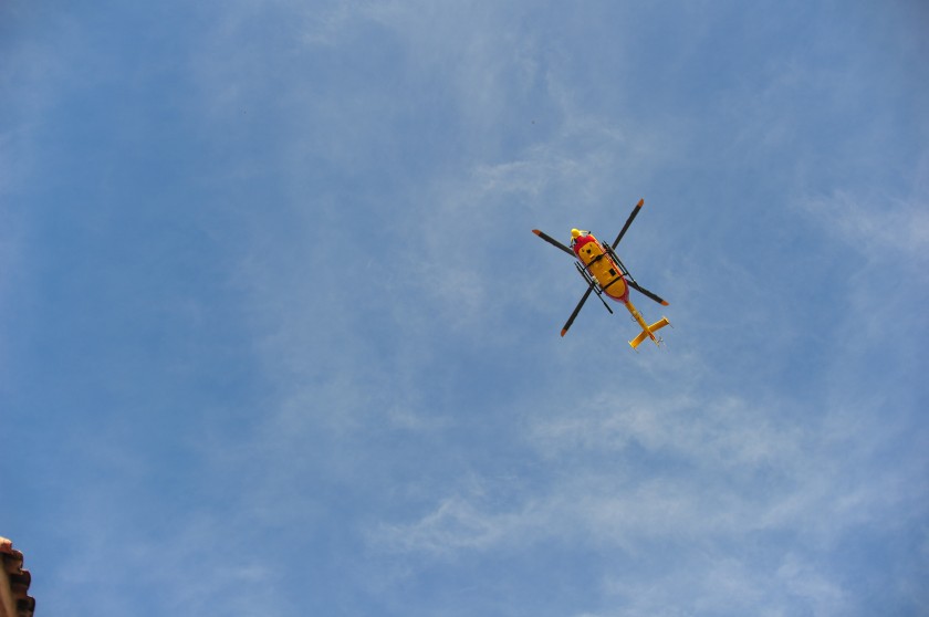 Helicopter overhead